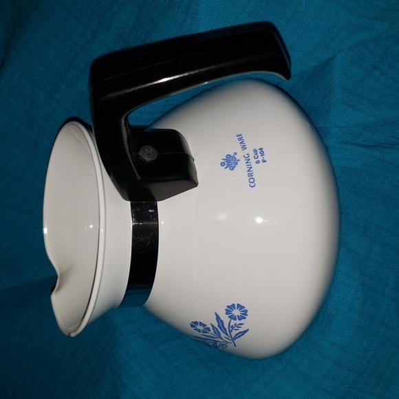 *Vintage* Blue Cornflower Corning Wear 6 Cup Tea Pot P-104 - Picture 3 of 9